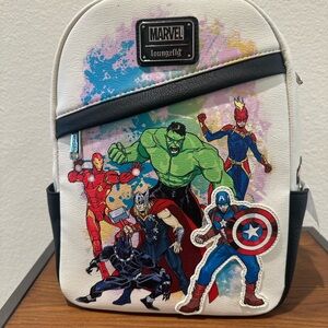 NWT Marvel Disney Loungefly Avengers Characters Mini Backpack